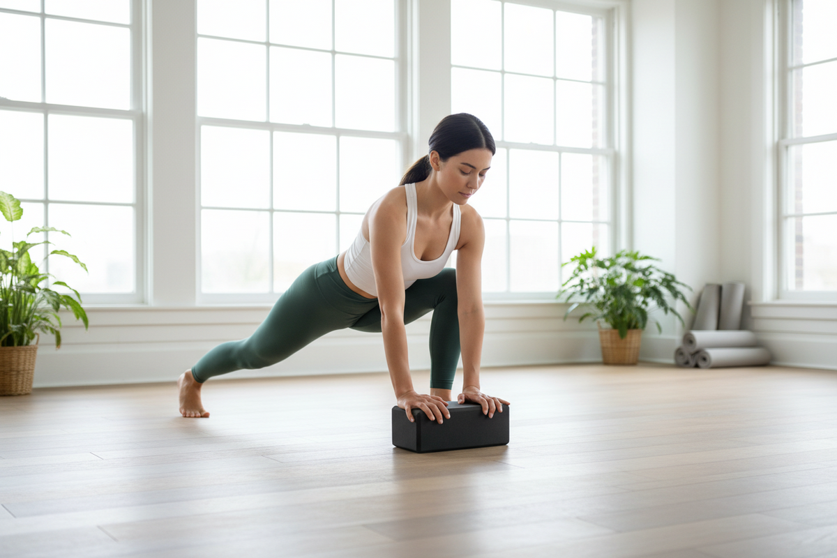 Foam Yoga Blocks – Supportive Pilates and Fitness Bricks for Stretching, Balance, Flexibility, Body Shaping and Home Gym Training