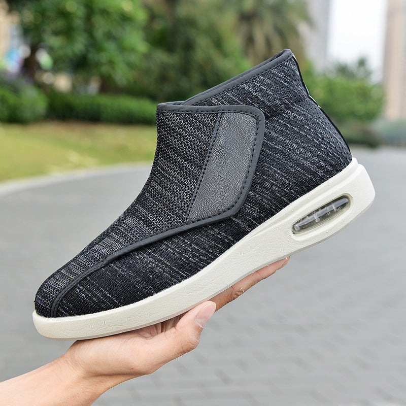 Orthopedic Winter Walking Shoes – Wide Width Diabetic Boots with Warm Wool Lining for Swollen Feet and Everyday Comfort