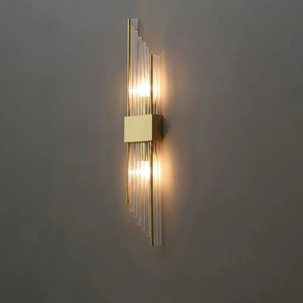 Luxury LED Wall Sconce – Modern Gold Indoor Wall Lamp for Living Room, Bedroom, Staircase and Designer Interiors