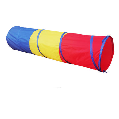 Kids Pop-Up Play Tent Set - Portable Crawling Tunnel and Ball Pool Playhouse for Indoor Outdoor Educational Fun