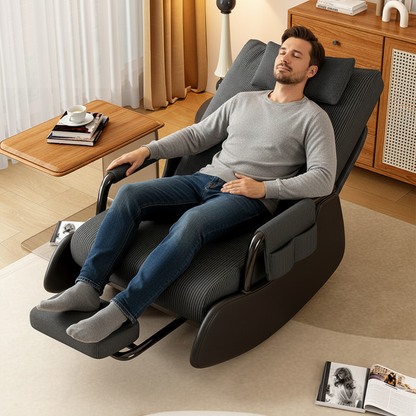 Adjustable Lazy Rocking Chair – Ergonomic Foldable Recliner for Living Rooms, Balconies and Lounges with Comfortable Resting and Relaxation Support