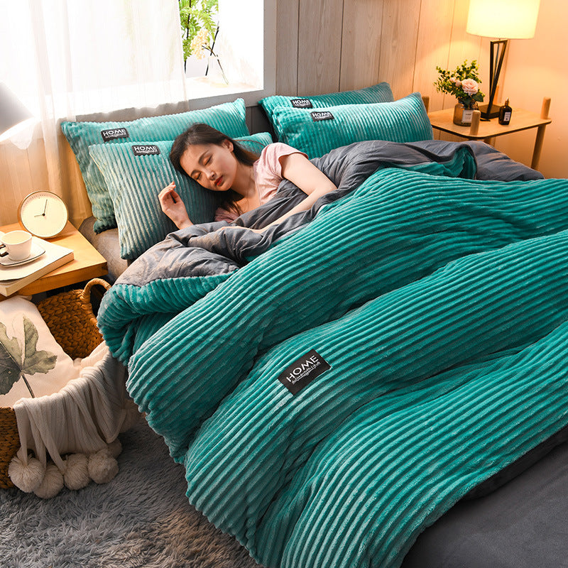 Velvet Duvet Cover Set - Ultra Soft Winter Bedding Collection for Cozy Warmth and Luxurious Comfort