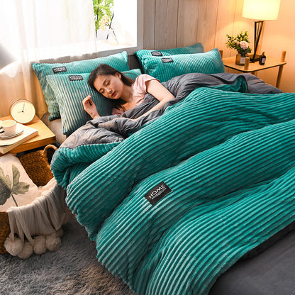 Velvet Duvet Cover Set - Ultra Soft Winter Bedding Collection for Cozy Warmth and Luxurious Comfort