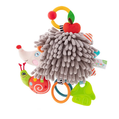 Baby Crib Mobile Toy – Soft Hanging Rattle with Stuffed Animals for Stroller and Nursery, Sensory Stimulation, Grasping and Early Learning