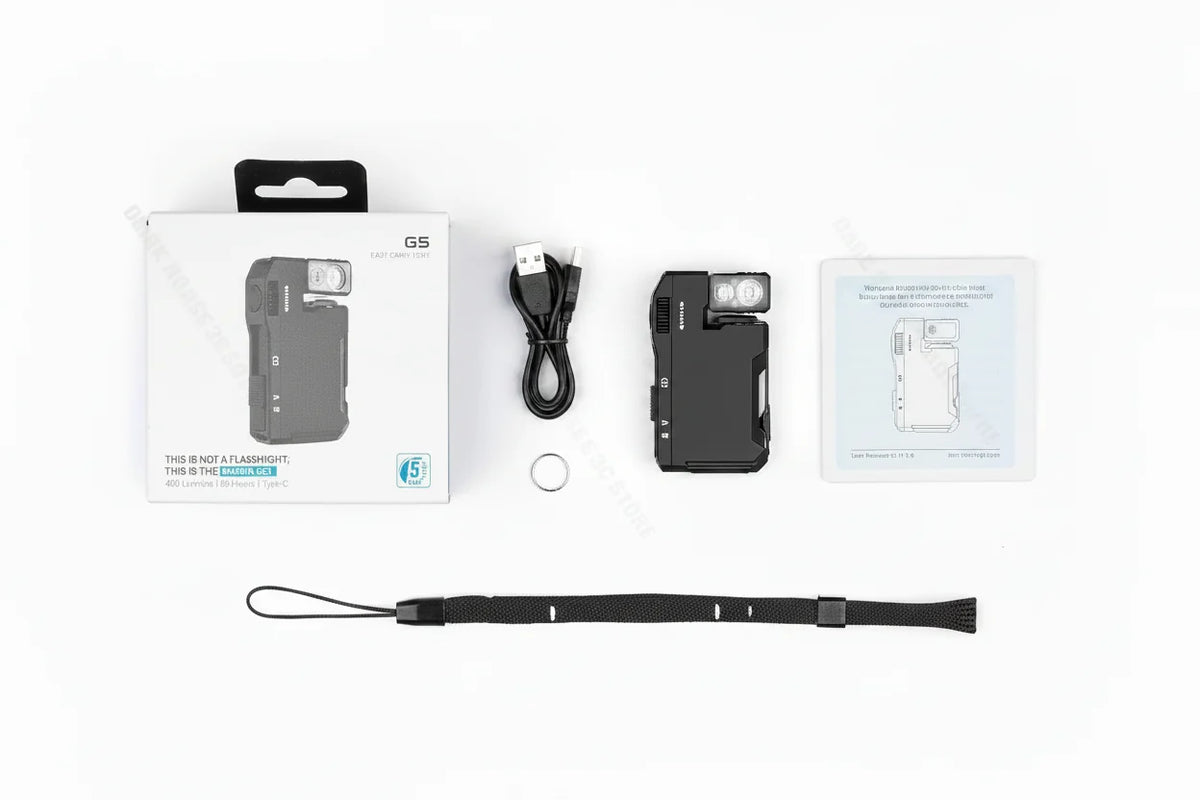 Portable Magnetic EDC Flashlight – 400 Lumen USB-C Rechargeable LED Work Light with Strong Magnet for Camping and Emergency Use