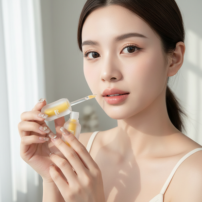 Peach Jelly Lip Oil – Hydrating Transparent Gloss with Glass-Like Shine, Fruit-Inspired Finish and Plumping Look for Smooth Everyday Lip Makeup