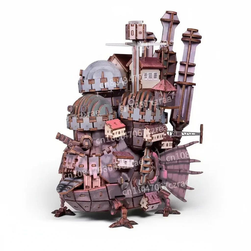 Wooden Puzzle Model - 3D Creative Assembly Ornament with Interactive Stacking Design for Home Decoration
