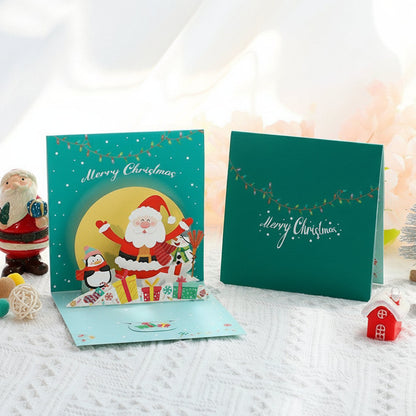 Pop Up Christmas Tree Card –3D Sparkling Holiday Greeting Card with Message Space for Memorable Christmas Gift Giving