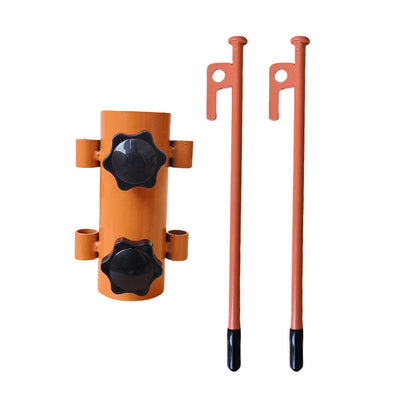 Adjustable Tent Canopy Pole Holder – Reinforced Camping Awning Support Tube with Windproof Stakes for Outdoor Shelter Stability