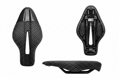 Printed Bike Saddle – 3D  Lightweight MTB and Road Bicycle Seat for Triathlon, Racing and Long Distance Comfort