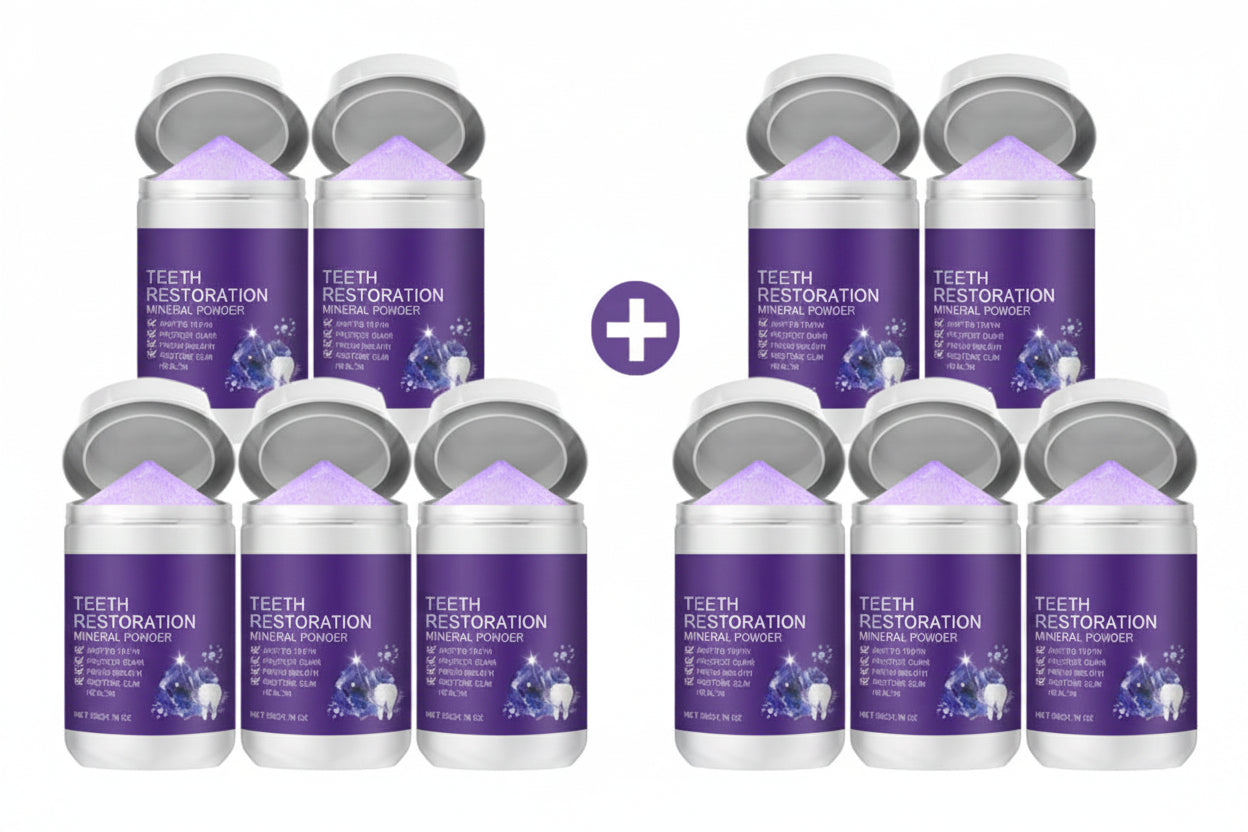 Teeth Restoration Mineral Powder – Advanced Tooth Repair Powder for Enamel Care, Whitening and Stronger Healthy Looking Teeth.
