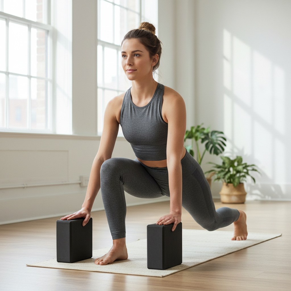 Foam Yoga Blocks – Supportive Pilates and Fitness Bricks for Stretching, Balance, Flexibility, Body Shaping and Home Gym Training