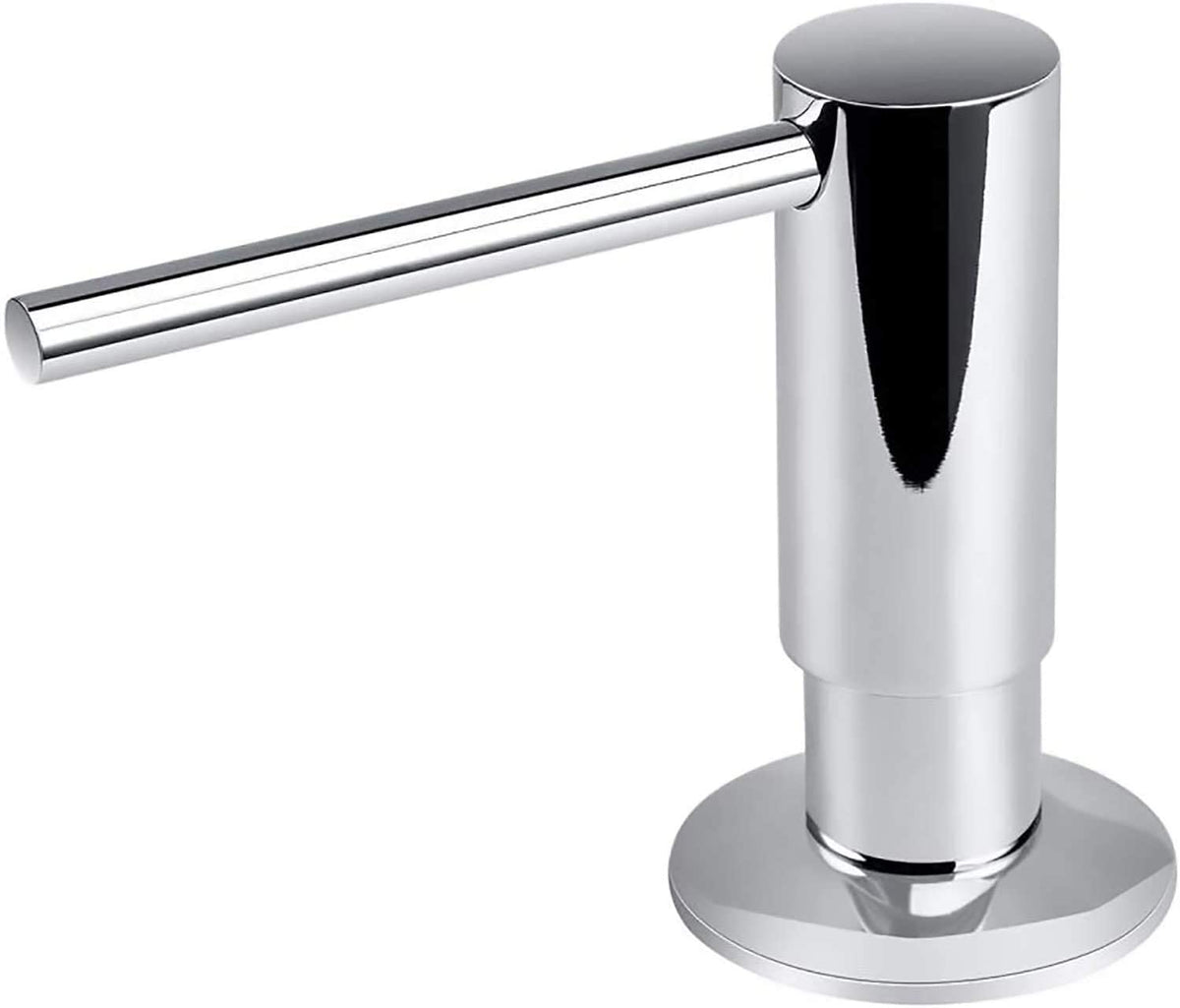 Liquid Soap Dispenser – 500ML Black Brass Pump Bottle for Kitchen and Bathroom Countertops, Stylish Refillable Hand Soap Organizer