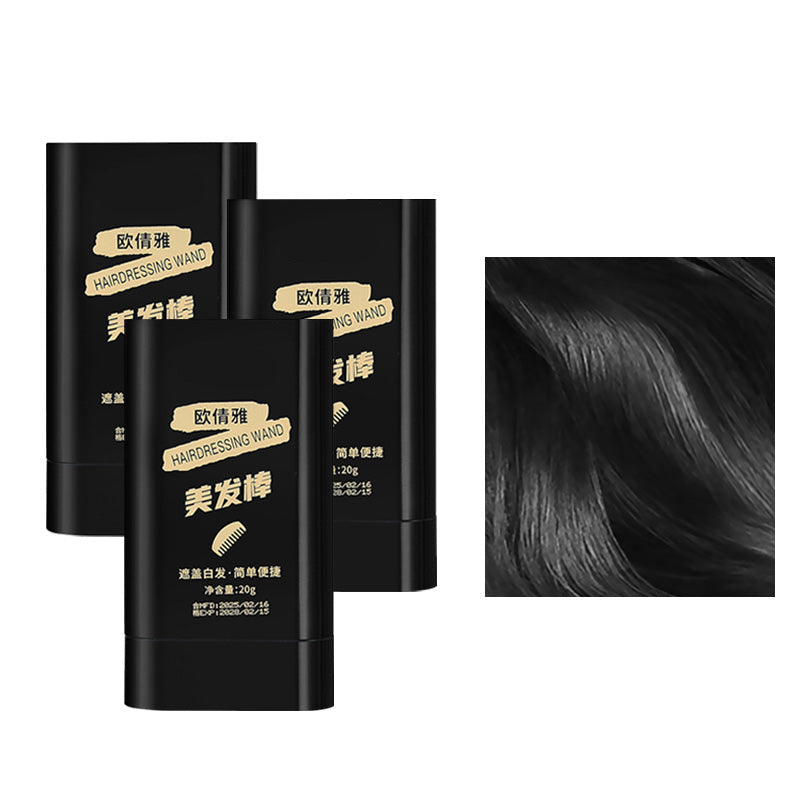 Temporary Hair Color Touch Up Stick-Instant Gray Coverage Pen for Hair and Beard Coloring Anywhere Anytime