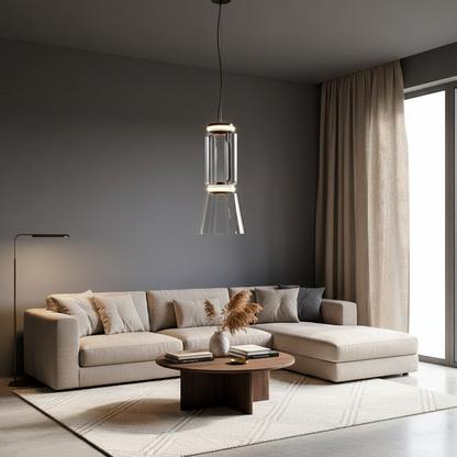 Nordic Glass Pendant Light – Modern Hanging Lamp for Dining Rooms, Bedrooms, Entryways and Stylish Interior Lighting
