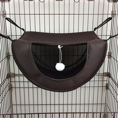Cat Hammock Bed – Breathable Washable Hanging Pet Nest for Cages, Kittens, Guinea Pigs and Small Animals Seeking Cozy Sleep