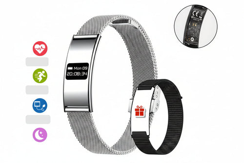 Smart Fitness Bracelet – Waterproof Health Tracker with Heart Rate and Sleep Monitoring, Sports Activity Band for Android and iOS