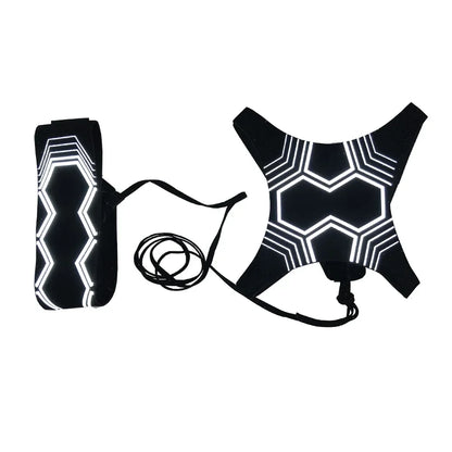 Soccer Kick Trainer Belt – Adjustable Solo Football Training Aid for Kids and Adults to Improve Passing and Ball Control
