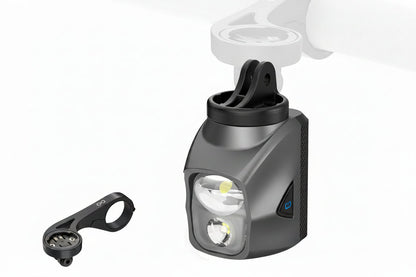 Rechargeable Bicycle Headlight – 1900LM USB Bike Front Light with Power Bank Function for Safe Night Cycling