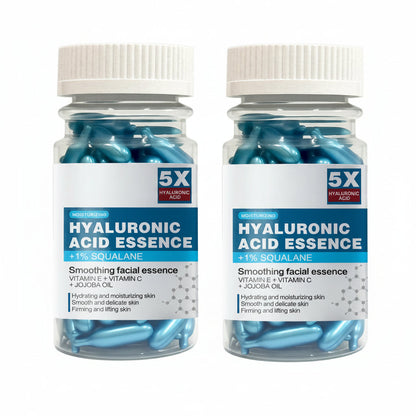 Hyaluronic Acid Capsule Essence – Deep Moisturizing and Brightening Facial Serum for Hydrated, Smooth, Radiant and Fresh-Looking Skin