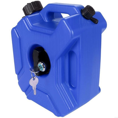 Portable Fuel Storage Can – Lockable Plastic Petrol and Diesel Tank for Emergency Backup, SUVs, Motorcycles, Outdoor Travel and Utility Use