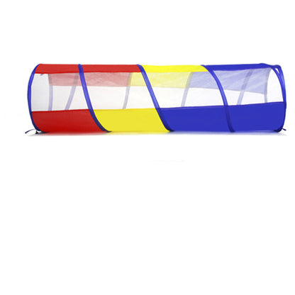 Kids Pop-Up Play Tent Set - Portable Crawling Tunnel and Ball Pool Playhouse for Indoor Outdoor Educational Fun