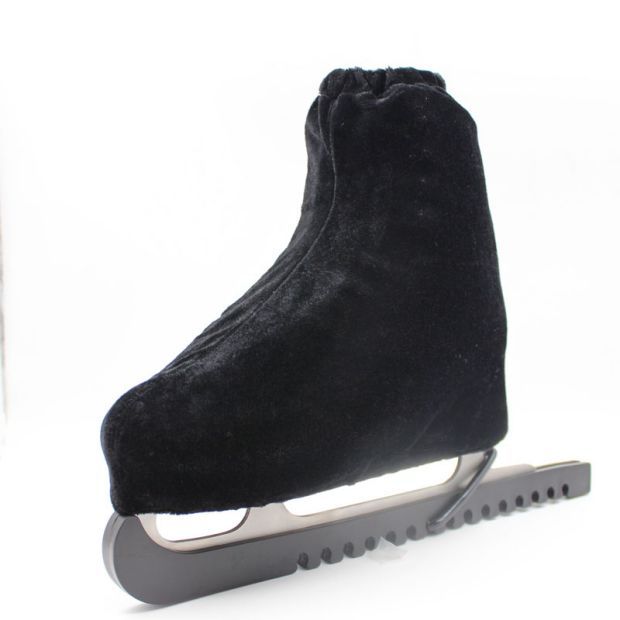 Velvet Ice Skate Covers – Protective Figure Skating Shoe Covers with Stretch Fit Against Dirt and Wear