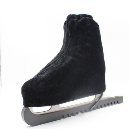 Velvet Ice Skate Covers – Protective Figure Skating Shoe Covers with Stretch Fit Against Dirt and Wear