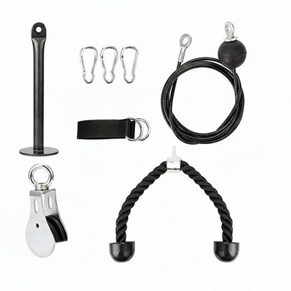 Home Gym Pulley System – Fixed Gantry Cable Block for Weight Lifting, Core Training and Full Body Resistance Workouts