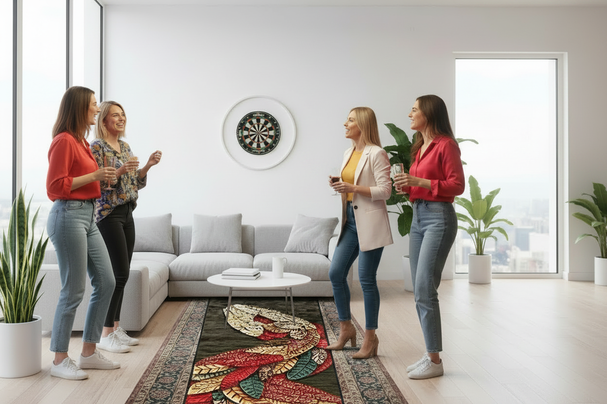 Dart Professional Training Mat – Wear-Resistant Easy-Care Throwing Line Carpet for Accurate Practice, Home Bars, Game Rooms and Dart Areas