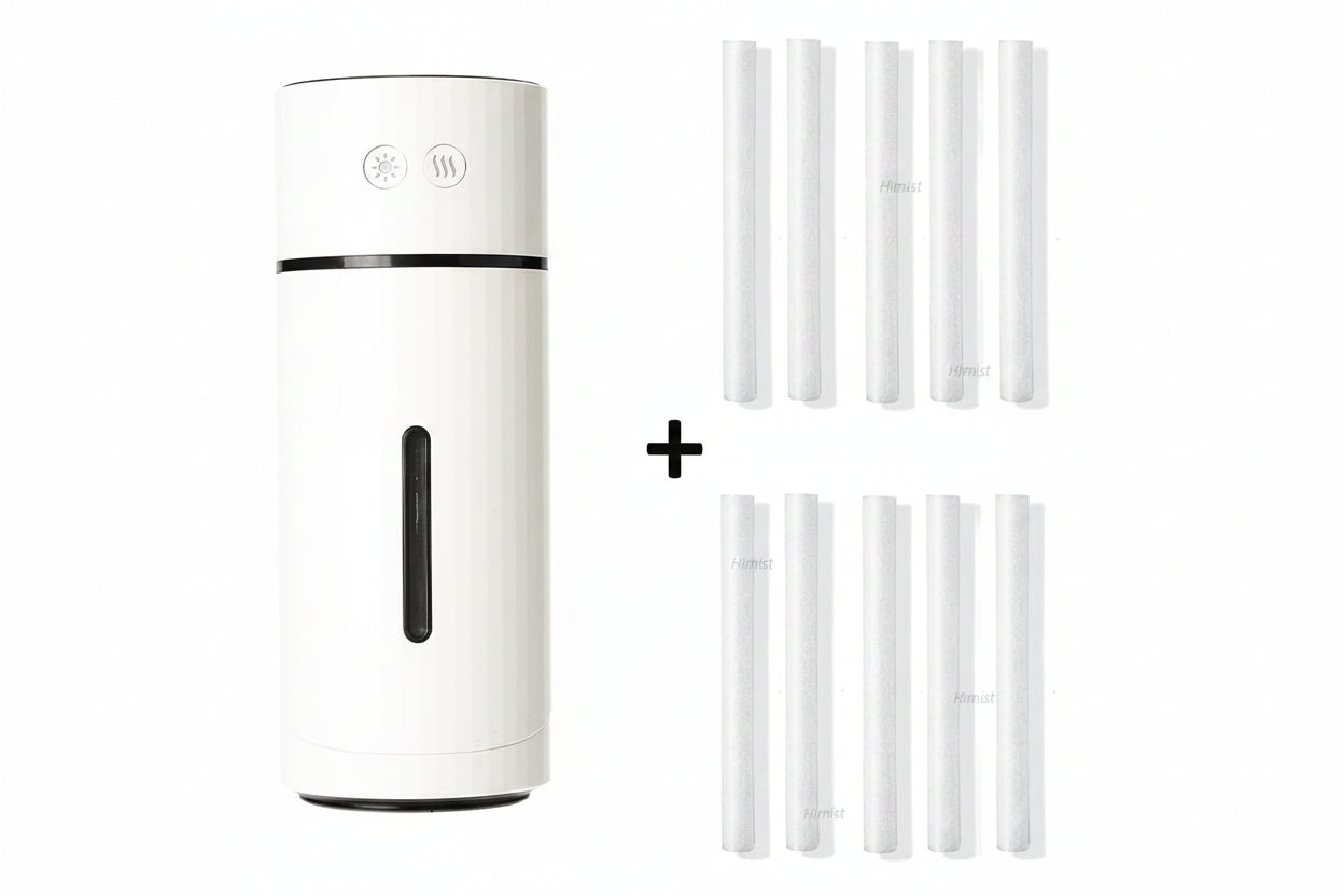 Wireless USB Air Humidifier - Rechargeable Aromatherapy Diffuser with Ultrasonic Cool Mist for Bedrooms, Offices and Relaxation