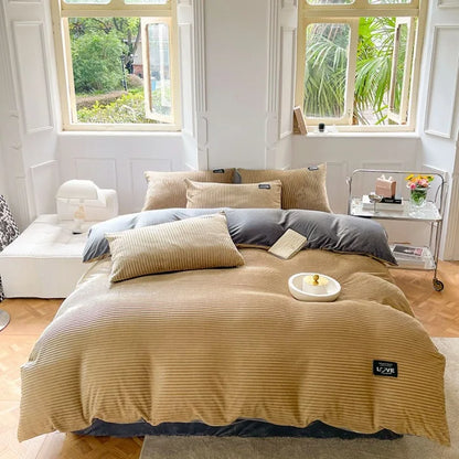 Velvet Duvet Cover Set - Ultra Soft Winter Bedding Collection for Cozy Warmth and Luxurious Comfort