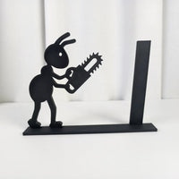Lumberjack with Chainsaw Bookend