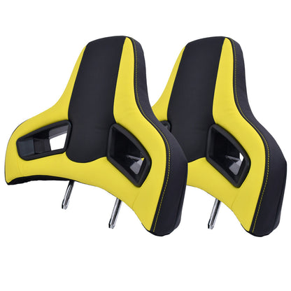 Premium Leather Racing Headrest – High-Quality Automotive Neck Support Cushion for Vehicle Seats, Driving Comfort and Sporty Interior Styling