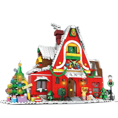 Winter Village Building Block Set – Christmas House Model Bricks for Creative Display, Family Building and Holiday Gifts