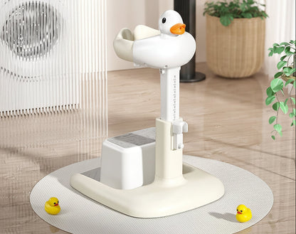 Duck Shaped Baby Bath Support – Non Slip Toddler Shower Helper Rack for Safe Comfortable Bath Time Assistance