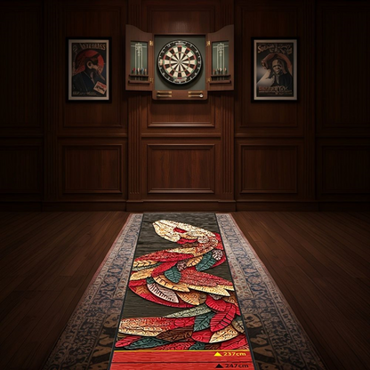 Dart Professional Training Mat – Wear-Resistant Easy-Care Throwing Line Carpet for Accurate Practice, Home Bars, Game Rooms and Dart Areas