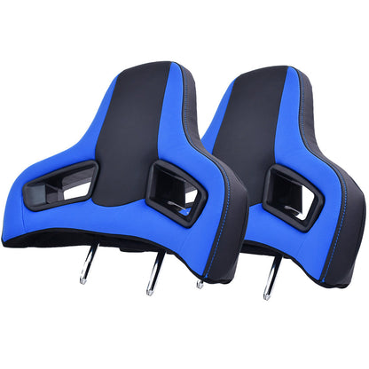 Premium Leather Racing Headrest – High-Quality Automotive Neck Support Cushion for Vehicle Seats, Driving Comfort and Sporty Interior Styling