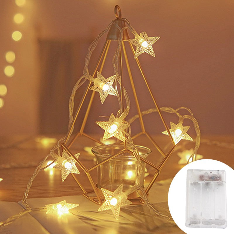 LED Star Fairy Lights – Outdoor String Garland for Christmas, Weddings, Gardens, Patios and Party Decorations