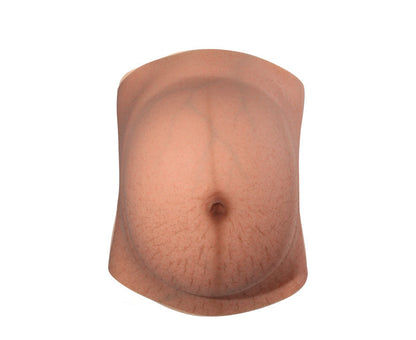 Realistic Silicone Pregnancy Belly – Stretch-Mark Maternity Simulation Prop for Photos, Videos, Cosplay, Theater, Film Production and Costume Styling