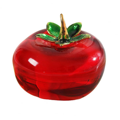 Hand Blown Glass Pineapple Figurine – Crystal Fruit Collectible Ornament for Kitchen, Office, Living Room and Elegant Home Decor