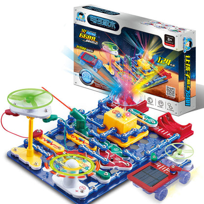 Electronic STEM Building Blocks Kit - Educational Circuit Experiment Toy for Kids Science Learning, Creativity and Exploration Activities