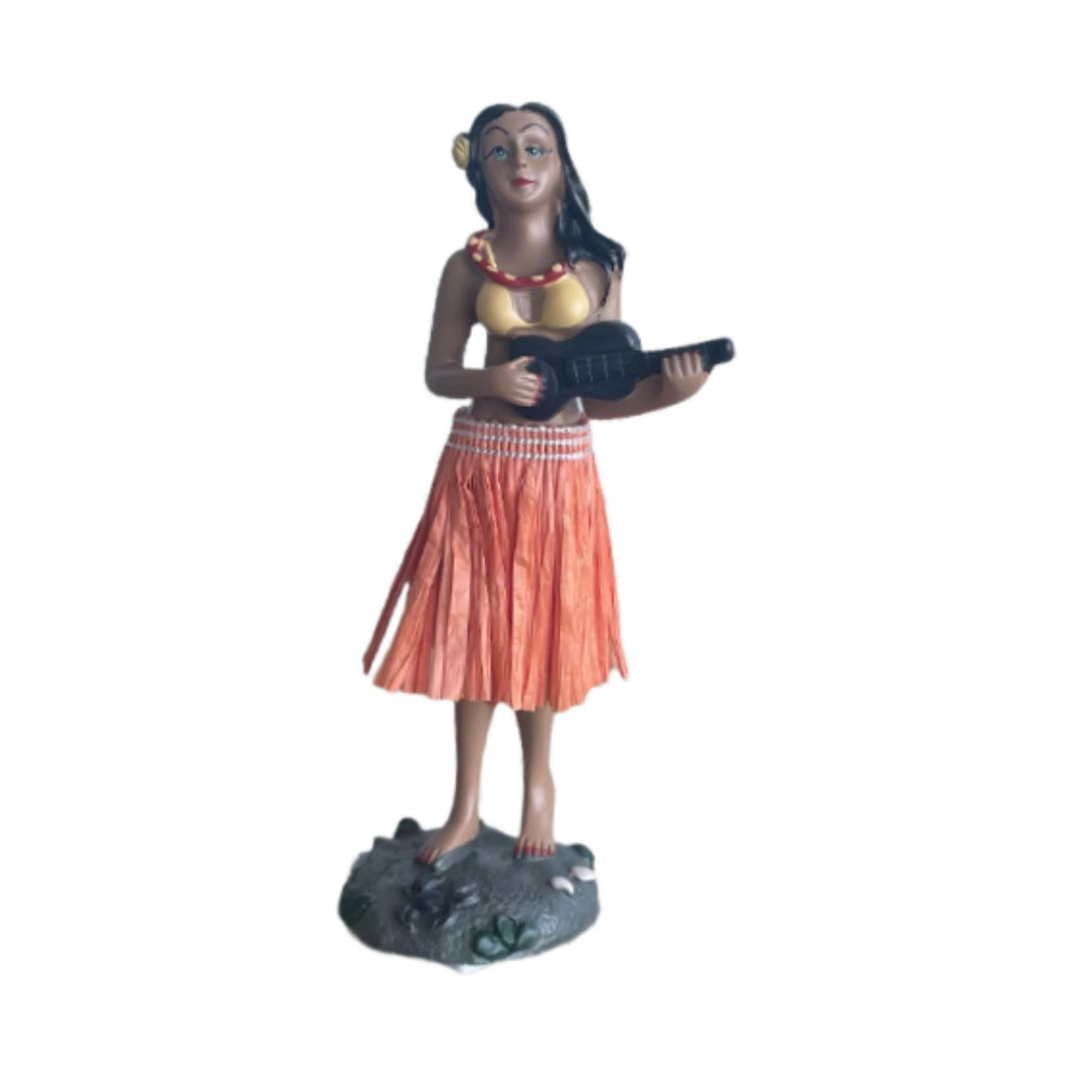 Hawaiian Dancing Girl Dashboard Ornament – Cute Bobblehead Car Decoration for Interior Styling and Tropical Gift Ideas