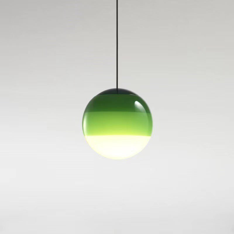 Nordic Rainbow Glass Pendant Light – Modern Minimalist Hanging Ceiling Lamp for Bedroom, Restaurant, Kitchen Island and Home Décor.