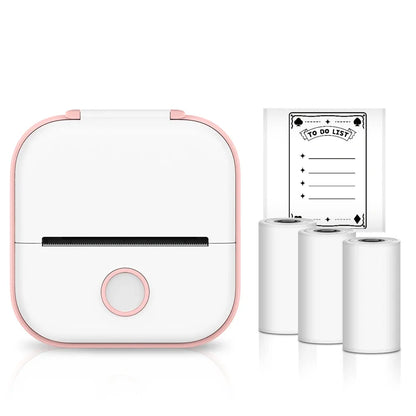 Wireless Mini Thermal Printer-Portable Pocket Sticker Printer for Journals Notes DIY Crafts and Student Organization