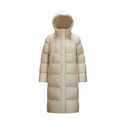 Semir Long Down Jacket - Waterproof Hooded Winter Coat for Women with Loose Fit Design, Warm Fashion Outerwear for 2025