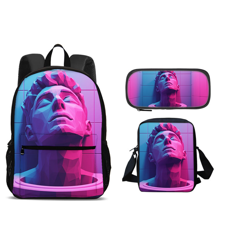 Skibidi Toilet Man Backpack Set – Fun 3-Piece Character Backpack Collection for Kids, School, Travel, Gifts and Playful Everyday Carry
