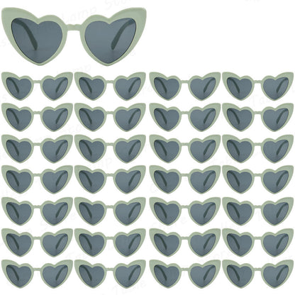 Wedding Heart Sunglasses Set - Trendy Bride and Bridesmaid Party Favors for Weddings, Hen Nights and Celebrations
