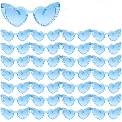 Wedding Heart Sunglasses Set - Trendy Bride and Bridesmaid Party Favors for Weddings, Hen Nights and Celebrations