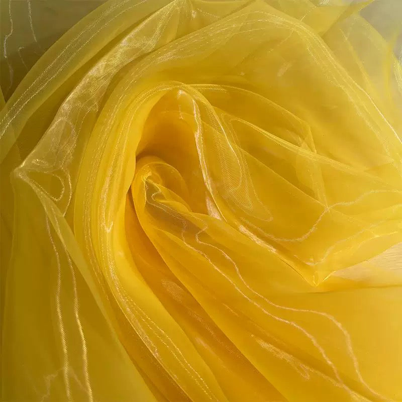 Sheer Organza Fabric Roll – Lightweight Flowing Decorative Tulle for Wedding Backdrops, Event Draping and Elegant DIY Crafts